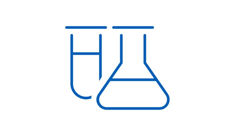 illustrated graphic of a test tube and a beaker